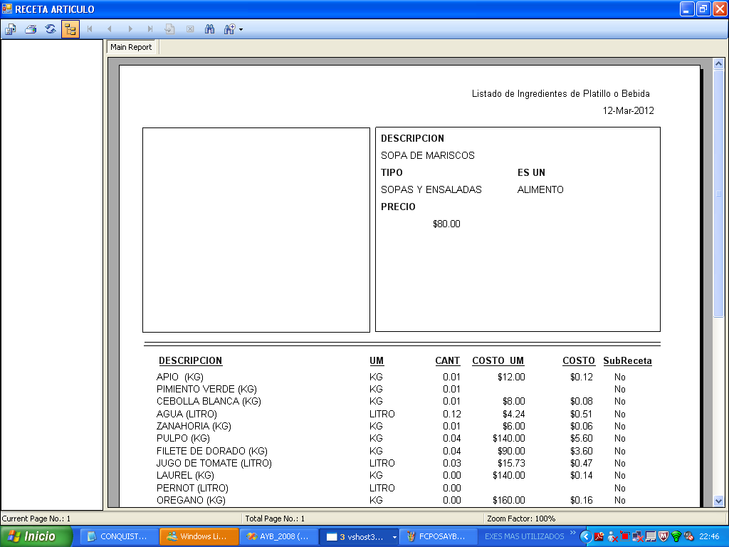 AyB Formato de receta